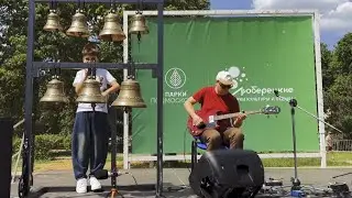 Seven Nation Army - The White Stripes cover, колокола+бас-гитара. Егор Чухлеб, Владимир Куличенко