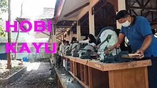 BELAJAR MEMBUAT JAM DINDING DARI KAYU BEKAS (HOBI KAYU)