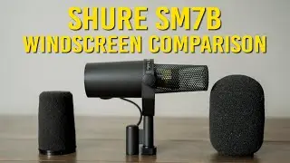 Shure SM7B Windscreen Sound Test Comparison