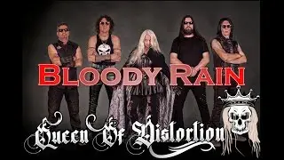 QUEEN OF DISTORTION - Bloody Rain (Official Lyric Video) | Green Bronto Records