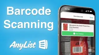 Barcode Scanning in AnyList