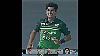 Naseem Shah Bowled Devon Conway | Naseem Shah Bowling Today #shorts #shortsfeed #cricketlover