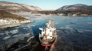 Hudson Valley Drone - Hudson River - Storm King Mountain