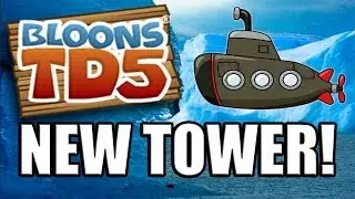 BTD5 iPhone - NEW TOWER! - Monkey Sub - Gameplay