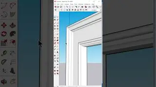 ✅One Click Door Frame Moulding In SketchUp #shorts #sketchup #3dmodeling #cad #3d #designgorhythm