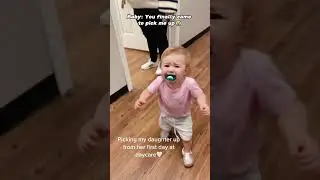 Picking up baby from their first day of daycare #baby #babyvideos #cutebaby #babylovers #fyp #usa