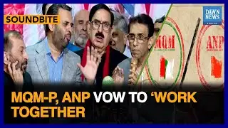 MQM-P, ANP Vow To &lsquo;Work Together&rsquo; | Dawn News English