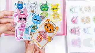 🎀 Sprunki Swap Dress Up Tutorial | DIY Princess Sticker Book ASMR Craft