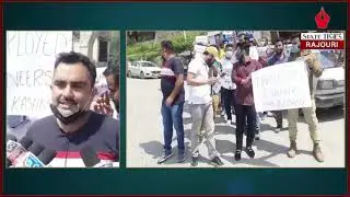 Unemployed Engineers protest against govt for engaging retired JEs and AEs on contractual basis