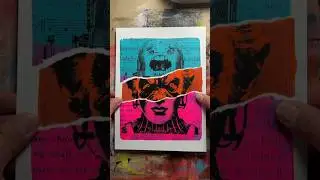 Don&rsquo;t Change - Gel Plate Laser Image Transfer #geliplate #gelliarts #gelpress #imagetransfer