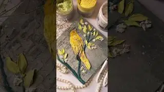 Russian Sculpture Painting ~ Bird 🦜#trending #diy #bird #sculpturepainting