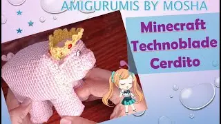 Crochet Minecraft Technoblade Pig
