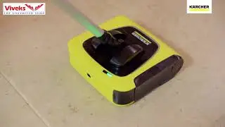 Convenient cleaning with Karcher KB 5 cordless broom.