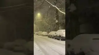New York City Snow Fall 2022 | USA Snow in Winter 2022 | #shorts #snowinnewyork  | #usasnow |
