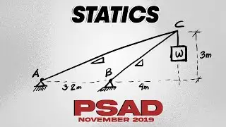 5️⃣ 𝗣𝗿𝗼𝗯𝗹𝗲𝗺 𝗡𝗼. 1 | Statics | PSAD | CE Board Exam Review