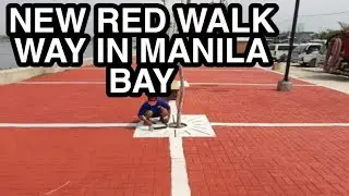 PININTURAHAN NA NG PULA ANG MANILA BAYWALK | MANILA BAY UPDATE