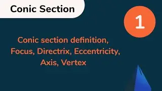 Conic section definition| Focus| Directrix |Eccentricity| Axis| Vertex| IITJEE|NCERT|11thClass|Maths