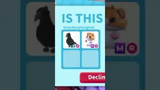 I traded my Crow and Mega Hamster!! BIG WIN? W/F/L? #adoptme #adoptmetrading  #shorts