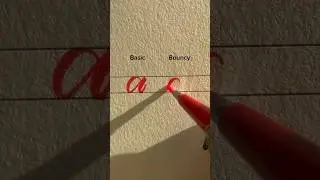 &ldquo;a&rdquo; basic & bouncy calligraphy #lettering #handwriting #calligrahy #reels #fyp #shorts #viralvideo