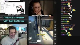 xQc reacts to Tricks CSGO Cheaters with fake software with ohnePixel