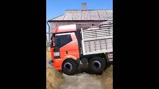 Extreme Mud Challenge! Trucks Face the Impossible | MudRunner | Ep.242 #Mudrunner #Shorts