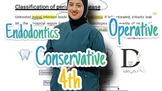 كونزرفتف اندو المحاضرة الثانية طب اسنان مرحلة رابعة endo lec 2 Classificationofperiapicaldisease