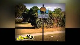 REAL ESTATE POST SIGNS    SIGNSVW  407-859-8631   