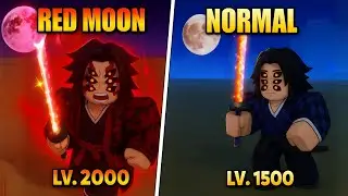 Summoning Bosses during Red Moon State | Demon Blade Roblox
