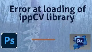 Cara memperbaiki  Error at loading of ippCV di photoshop