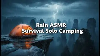 Solo Camping Avatar Mountains: Caught in a Violent Storm at 4,000ft! Heavy Rain ASMR Survival