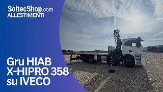 Allestimento completo con Gru HIAB 358 | Cassone fisso senza sponde | Soltec Allestimenti