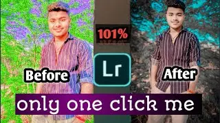 Blue and green effect Light room photo editing tutorial in mobile || preset download free
