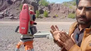 how to find horizontal angel by total station / kolida 442