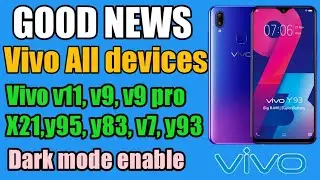 Vivo all mobile dark mode enable