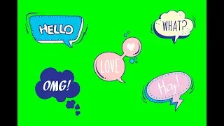 Speech bubbles special Green Screen Effects