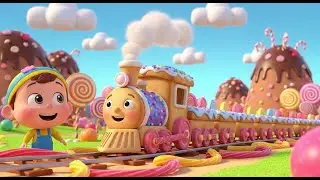 Cookie Train Ride Across the Hills | Fun Nursery Rhyme and Kids Song