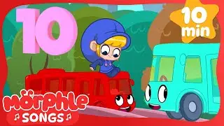 10 Little Buses Song🎶🚎| Morphle's Sing Along | Nursery Rhymes and Kids Songs