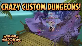✨ EP 3: Found Crazy Custom Dungeons in ManaStorm! 🔥 Hardcore Duo with Luna