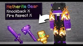 Minecraft But FIRE Gives SUPER OP ITEMS !!
