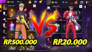 REVIEW AKUN FF SEHARGA RP.20.000 VS RP.500.000 MANA YG LEBIH WORT MENURUT KALIAN?