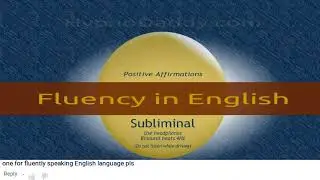 Fluency in English subliminal