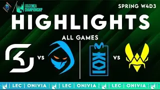 LEC Spring 2025 W4D3 | LEC Highlights ALL GAMES by Onivia