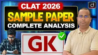 CLAT 2026 GK Sample Paper Analysis | Drishti CUET and CLAT