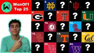 Way Too Early CFB Top 25 Rankings