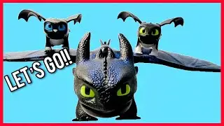 Toothless and Lightfury Story: Preparing for a Long Flight to the Isle of Berk