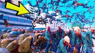 SOLDIERS FIGHT ZOMBIE TORNADO! - UEBS Ultimate Epic Battle Simulator New Units Huge Update Gameplay