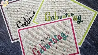 Thumping Technique mit Stampin' Up Burlap