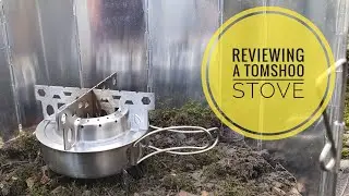 Tomshoo portable alcohol stove burner with mini wind shield.