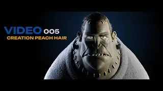 05 creation peach hair #houdini  #espa&ntilde;ol