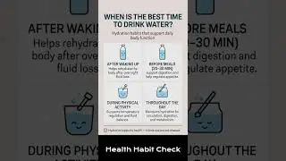 When Is the Best Time to Drink Water? #dailyhabits